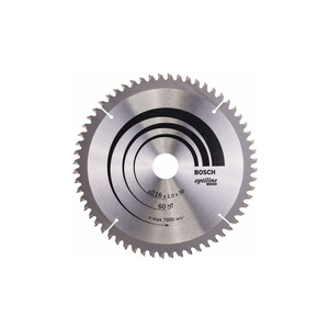 LAME CIRCULAIRE BOIS Ø216x2mm 60 DENTS (OPTILINE WOOD) 2608640433 BOSCH